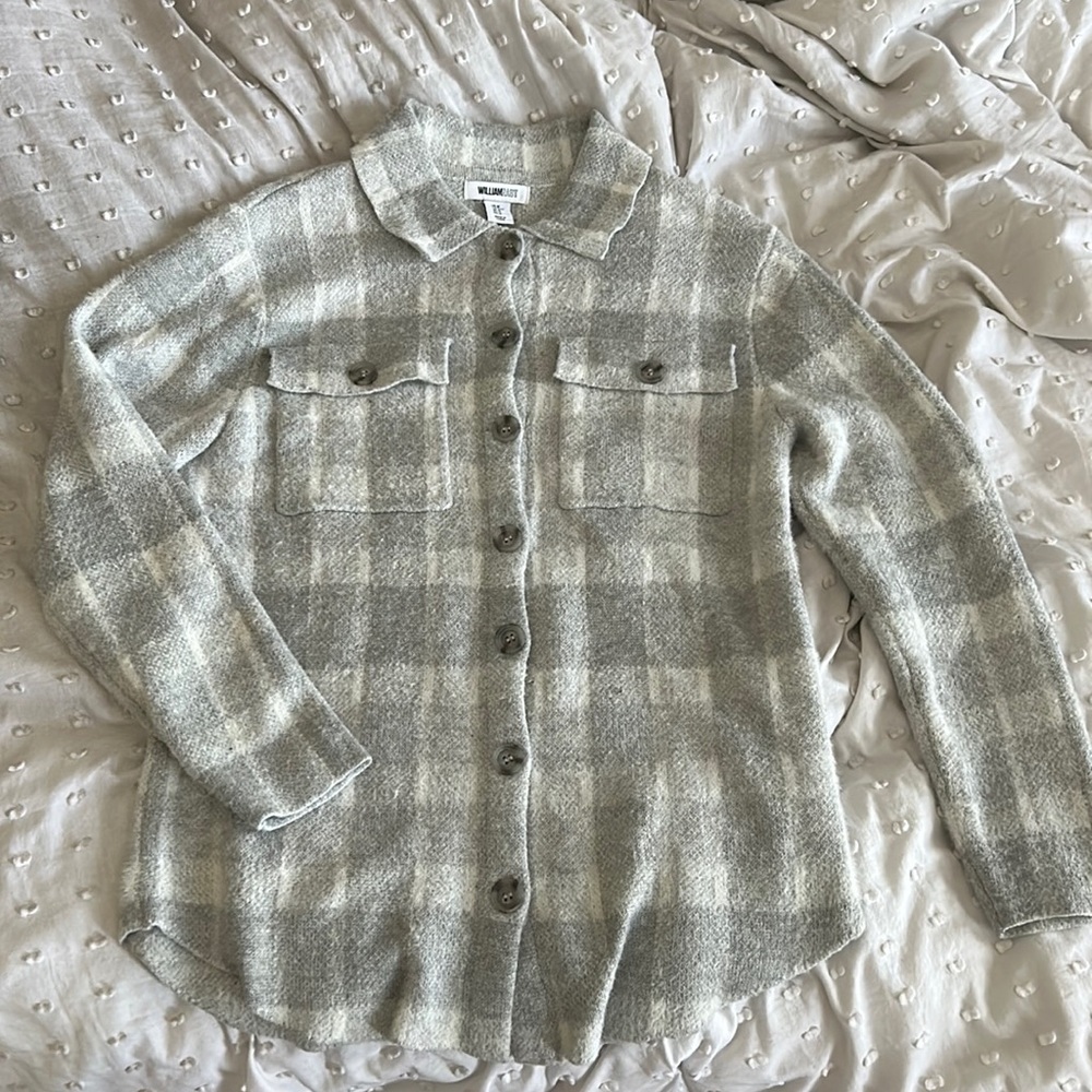 William Rast Long Sleeve Plaid Shacket
